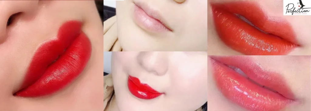 permanent lip blushing
