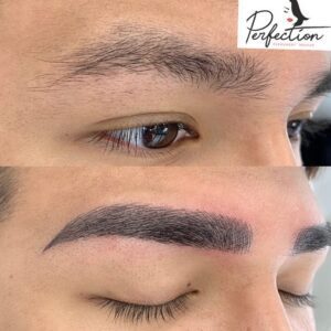 mens eyebrow microblading